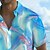 cheap Geometric Pattern-Men&#039;s Geometric Marble Abstract Art Shirt Summer Shirt Button Up Shirt Short Sleeve Fashion Casual Outdoor Vacation Dailywear Summer Spring Turndown 3D Print Collared Shirts Front One Pocket Blue