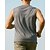 billige Løpe T-skjorter og tanktopper-Herre Singlet til jogging Treningstrøyer Ermeløs Vest Ensfarget Hurtigtørkende Lettvekt Pustende Tennis Golf Løp Sports Sportsklær Svart Militærgrønn Blå