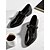 cheap Women&#039;s Slip-Ons &amp; Loafers-Women&#039;s Black Patent T-Strap Mary Jane Shoes – Pointed Toe Low Block Shoes for Office, School and Semi-Formal Events