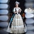 ieftine Rochii-Epocă Rococo Renascentist Maxi Rochii Normal Juliet Prințesă Mireasă Plisată Cu Volane Prințesă Rotund Costume de fancy Pentru femei Halloween Carnaval Mascaradă Performanță Petrecere Halloween Adulți