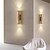 economico Luci da parete-Lampada da parete a doppia testa per interni, stile wabi-sabi giapponese, giallo naturale, travertino, camera da letto, soggiorno, parete di fondo, corridoio, hotel