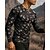 billige Toppe-Herre Vandretop T-shirt Langærmet Rund hals T-shirt Toppe Udendørs Hurtigtørrende Letvægt Elastisk Åndbart Pullover Polyester camouflage Marineblå Blå Grå Tennis Golf Løb