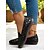 abordables Sandalias planas de mujer-Mocasines planos anchos de piel para mujer, sin cordones, con diseño floral recortado y suela suave, cómodos para uso diario, visitas a granjas y picnics en el jardín.