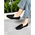 cheap Women&#039;s Flats-Women&#039;s Tan Suede Loafers with Metal Buckle, Classic Slip-On Flats for Casual Dates and Everyday Wear