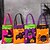 preiswerte Halloween-Personalisierte Halloween-Leckerli-Tasche mit Namen für Kinder, individueller Süßigkeiten-Tragekorb für „Süßes oder Saures“, auffällige Tasche aus Vliesstoff mit großem Fassungsvermögen,