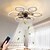 baratos Candeeiros Ventoinhas de Teto-ventiladores de teto com luzes, ventilador semi-embutido de baixo perfil, motor reversível silencioso, luzes de teto redondas com ventilador para quarto, sala de estar e sala de jantar