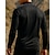 abordables Tapas-Hombre Sudadera tipo polo cima de senderismo Manga Larga Escote Chino Camiseta Al aire libre Transpirable Secado rápido Ligero Cremallera de un cuarto Poliéster Retazos Gris oscuro Tenis Golf