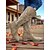 abordables Cowboy y botas occidentales-Botas vaqueras hasta la rodilla de gamuza estilo western para mujer: botas de montar de tacón medio con punta puntiaguda y bordado en color canela para conciertos de música country, atuendos de otoño y eventos al aire libre.