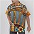 baratos Camisas-Oktoberfest Cerveja Pretzel camisas havaianas Camisa Aloha Bávaro Munique Alemão Arte Gráfica Para Homens Adulto Carnaval Cerveja Oktoberfest Impressão 3D Férias Festa