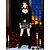 cheap Shoes For Women-Women&#039;s Black Knee-High Platform Boots with Block Heels - 1980s Retro Gothic Faux Leather Costume Footwear for Halloween,Rock Music Festivals,and Night Party Outfits