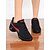 economico Sneakers da danza-scarpe da ballo da donna con lacci in rete nera - scarpe jazz traspiranti e leggere con suola con cuscino d&#039;aria per pratica e performance professionali