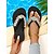 preiswerte Urlaubsandalen-Schwarze Flip-Flop-Sandalen mit Strasssteinen und bunten Kristallverzierungen für Damen – glamouröse Strandsandalen für Poolpartys, Urlaube und Sommeroutfits