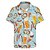 baratos Camisas-Oktoberfest Cerveja linguiça Pretzel camisas havaianas Camisa Aloha Bávaro Munique Alemão Arte Gráfica Para Homens Adulto Carnaval Cerveja Oktoberfest Impressão 3D Férias Festa