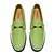 ieftine Saboți și Mocasini Bărbați-Mocasini bărbătești din piele ecologică, verzi și albi, model mocasin, la modă, pentru ținute casual și de primăvară