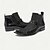 abordables Bottes en cuir haut de gamme-Bottes intermédiaires en cuir avec coutures rouges et blanches pour hommes avec détails de boucle à embout doré – Chaussures inspirées de style rétro pour soirées et occasions spéciales