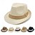 economico Cappelli per feste-Cappello da jazz britannico, da uomo, con protezione solare, da spiaggia, da mare, di paglia, casual