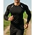 abordables T-shirts et Débardeurs de Course-Homme Bloc de Couleur T-shirt de course Chemise de tennis Été Printemps Mince manche longue Séchage Rapide Léger Élastique Respirant Tennis Le golf Course Vert Gris Tenue de sport Tenues de Sport