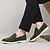 billiga Slip-ons och loafers till herrar-Ljusblå slip-on loafers för män – platta skor i andningsbar mockaimitation med vadderad sula för vårkläder, dagliga pendlingar och avslappnade stadspromenader