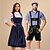 tanie pary-Dopasowany strój na Oktoberfest - Dirndl dla kobiet lub Lederhosen dla mężczyzn alpejski niemiecki bawarski strój piwny idealny na festiwal piwa imprezę Halloween imprezę tematyczną - sprzedawane