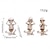ieftine Decorațiuni de Halloween pentru suspendare și masă-Set 3 figurine schelet de Halloween, decorațiuni cu craniu din rășină pentru expunere înfricoșătoare pe masă, decor pentru casă bântuită