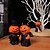 billige Halloween hengende og borddekorasjoner-3 stk/sett halloween mini gresskar djevel gentleman harpiksfigursett, skummel hjemmefest borddekor, harpiks håndverkspynt