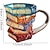 voordelige Mokken &amp; Bekers-beschilderde boekenmok, nieuwe koffiemokken voor boekenliefhebbers, cadeaus voor vrouwen, unieke koffiemokken van 311 ml, coole, grappige, schattige bekers, boekenwurmen, lezers, schrijvers,