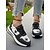 economico Sneakers da donna-Sneakers da donna con lacci e stella in denim blu – scarpe sportive casual di ispirazione vintage per parchi, commissioni del fine settimana e picnic