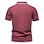abordables Polo élite pour-Homme Bloc de Couleur Polo Pull polo en tricot Manche Courte Col Rabattu Formel Travail Sport &amp; Loisir Rayure-garniture Bandes Pur Printemps Toutes saisons Blanche Rouge Foncé Marine foncé