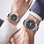 abordables Montres à quartz-il s&#039;agit d&#039;une montre de couple élégante avec deux cadrans numériques ronds et des bracelets en acier inoxydable dotés d&#039;un affichage de date lumineux étanche IPX7 du lundi au dimanche. c&#039;est un
