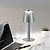economico Lampade da tavolo-Lampada da scrivania ricaricabile interamente in alluminio con oscuramento infinito a tre colori per ristoranti interni ed esterni, campeggio, illuminazione da comodino, oscuramento tattile, ricarica