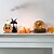 billige Halloween hengende og borddekorasjoner-Halloween-skilt i tre, rustikt gresskar- og spøkelsesdekor i flere lag, innendørs halloween-skilt i tre til bordmontering i gårdshusstue