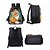 abordables Mochilas para Niños y Adolescentes-Conjunto de mochila de zorro de 3 piezas para niñas con bolsa de almuerzo y estuche para lápices: lindo estampado de animales del bosque para la escuela primaria y el uso diario de Kayomi Harai