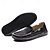 billige Hyttesko til mænd-Herre blå denim loafers med flosset kantdesign, slip-on lette, afslappede sko til weekendture, sommerture og daglig komfort