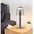 economico Lampade da tavolo-Lampada da scrivania ricaricabile interamente in alluminio con oscuramento infinito a tre colori per ristoranti interni ed esterni, campeggio, illuminazione da comodino, oscuramento tattile, ricarica
