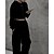 tanie dresy-Damskie Dres Spodnie dresowe Spodnie z szerokimi nogawkami Jesień Kieszeń na zamek Solidne kolory Zestawy odzież Czarny Różowy Siłownia Athleisure Bieganie Keep Warm Odporność na wiatr Długi rękaw