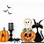 billige Halloween hengende og borddekorasjoner-Halloween-skilt i tre, rustikt gresskar- og spøkelsesdekor i flere lag, innendørs halloween-skilt i tre til bordmontering i gårdshusstue