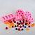 abordables Moisissure-Moules à fruits en silicone rose 5 pièces ensemble de moules à fruits en silicone rose - pour la décoration de bougies projets de bricolage décoration - formes orange fraise myrtille framboise ananas