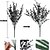 baratos Flores e Coroas Artificiais-24 pacotes de flores artificiais de lavanda preta para decoração de Halloween ao ar livre, plantas de plástico artificiais resistentes a raios UV para vasos pendurados, varandas externas, vasos e