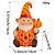 tanie Dekoracje wiszące i na stół na Halloween-figurka żywiczna krasnala z dyni na Halloween, świecąca dynia trzymająca starszego krasnala, nowość w dekoracji ogrodu, świecąca figurka z żywicy