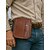 economico Borselli da uomo-Borsa a tracolla da uomo in vera pelle con tasca con cerniera, stile retrò, può essere inserita nella cintura per essere utilizzata come marsupio, adatta per viaggi all&#039;aperto, escursionismo, campeggio o abbigliamento da cowboy western