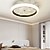 abordables Lámpara ventilador de techo-Lámparas de techo LED ultrafinas con ventilador y luz, modernas luces para sala de estar, lámpara de dormitorio con control remoto