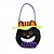 abordables Regalos-Bolsa de dulces de calabaza de Halloween de 4 piezas para niños, bolsa redonda de truco o trato con sombrero, bolsa de regalo reutilizable para suministros y decoraciones de fiesta de Halloween