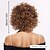 cheap Synthetic Trendy Wigs-Synthetic Wig Wavy Afro Curly Asymmetrical With Bangs Machine Made Wig 12 inch A1 Synthetic Hair Women&#039;s Classic Comfortable Color Gradient Multi-color