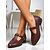 cheap Women&#039;s Slip-Ons &amp; Loafers-Women&#039;s Black Patent T-Strap Mary Jane Shoes – Pointed Toe Low Block Shoes for Office, School and Semi-Formal Events