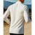 billige Løpe T-skjorter og tanktopper-Herre Løpetopp Treningstrøyer Quarter Zip Langermet T-skjorte Hurtigtørkende Lettvekt Elastisk Pustende Tennis Golf Løp Sports Sportsklær Ensfarget Svart Hvit Marineblå