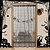 voordelige Halloween Deur Covers-Halloween deurbekleding voordeur gordijn decoratie, Halloween bezemsteel vleermuizen vliegen gekarteld onderkant display