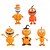 baratos Decorações de Halloween Penduradas e de Mesa-Decoração de estatueta de abóbora de Halloween, boneca de cabeça de abóbora de resina, decoração de festa de quintal assustadora