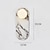 baratos Candeeiros de Parede de interior-Luminária de parede interna LED 5W com design de forro em mármore para sala de estar e quarto, luminária de parede de metal para quarto e banheiro