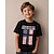 cheap Boy&#039;s 3D Vision &amp; Geometry-American Independence Day Boys&#039; 3D Graphic Flag T shirt Tee Short Sleeve Summer Spring Fashion Basic Kids 4-12 Years Crew Neck Outdoor Casual Daily Regular Fit