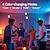 cheap Home Appliances-LED Lamp Dimmable Multicolour RGB Light Bulb 2000 mah Rechargeable Bulb A65 Light Smart Remote Control Home Decor Outdoor Activities and Camping